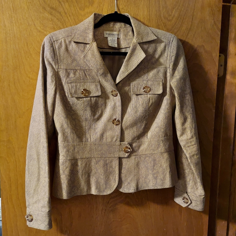 Worthington Light Tan Blazer Jacket